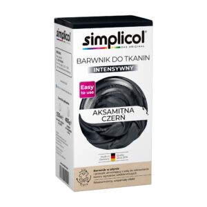 SIMPLICOL Barwnik do tkanin Intensywny Aksamitna Czerń
