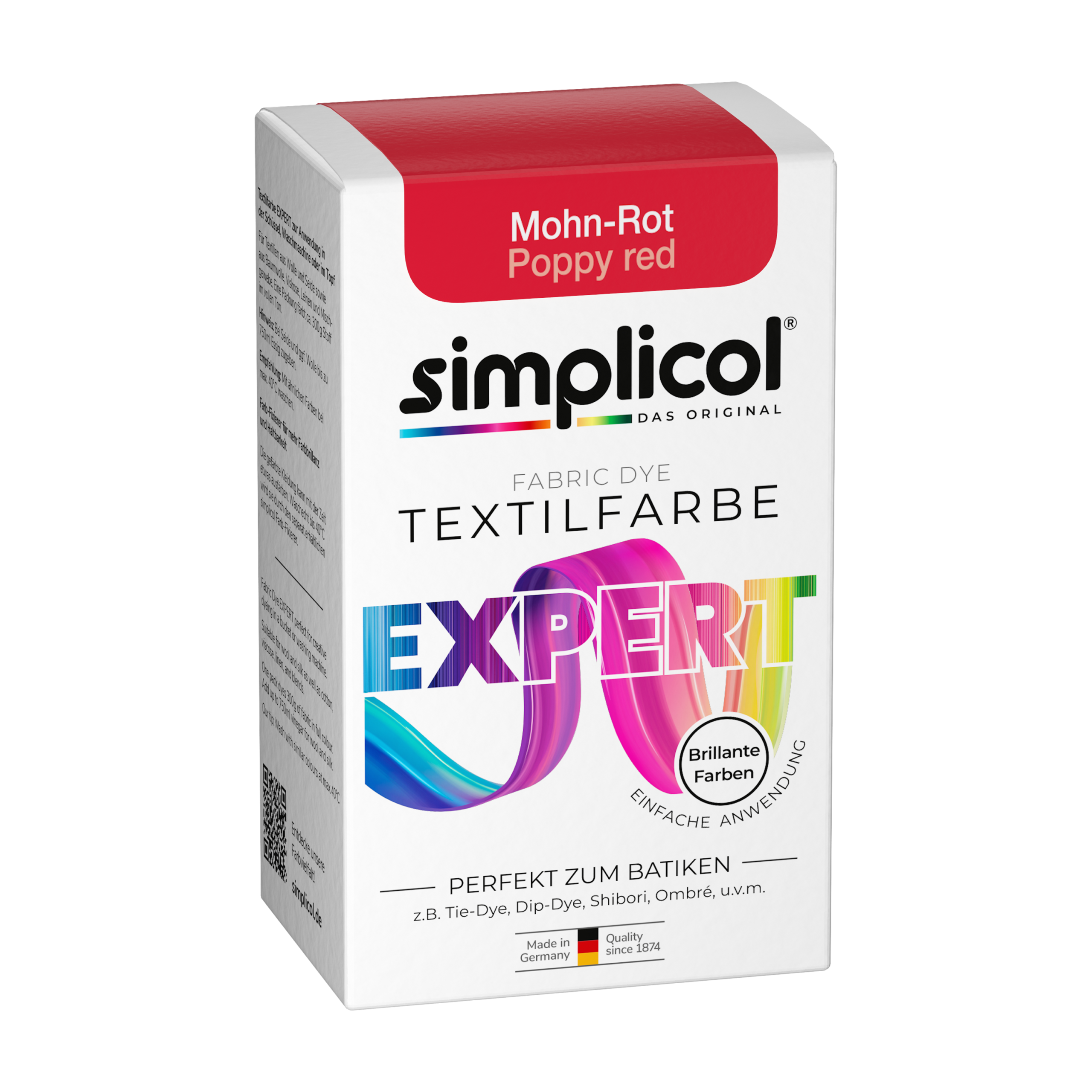Simplicol Barwnik do Tkanin Expert Makowa Czerwień