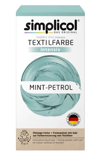 SIMPLICOL Barwnik do tkanin Intensywny Mint-Petrol